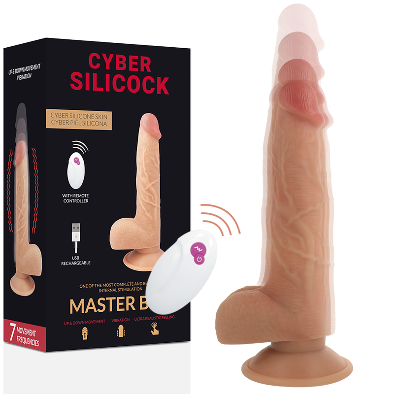 Vibratore Cyber Silicock Realistico Controllo Remoto Master Huck