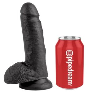 Dildo Realistico King Kock Nero da 18 cm