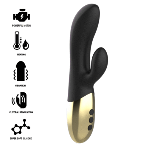 Vibratore in Silicone Rabbit Multifunzione con Effetto Calore - Ibiza