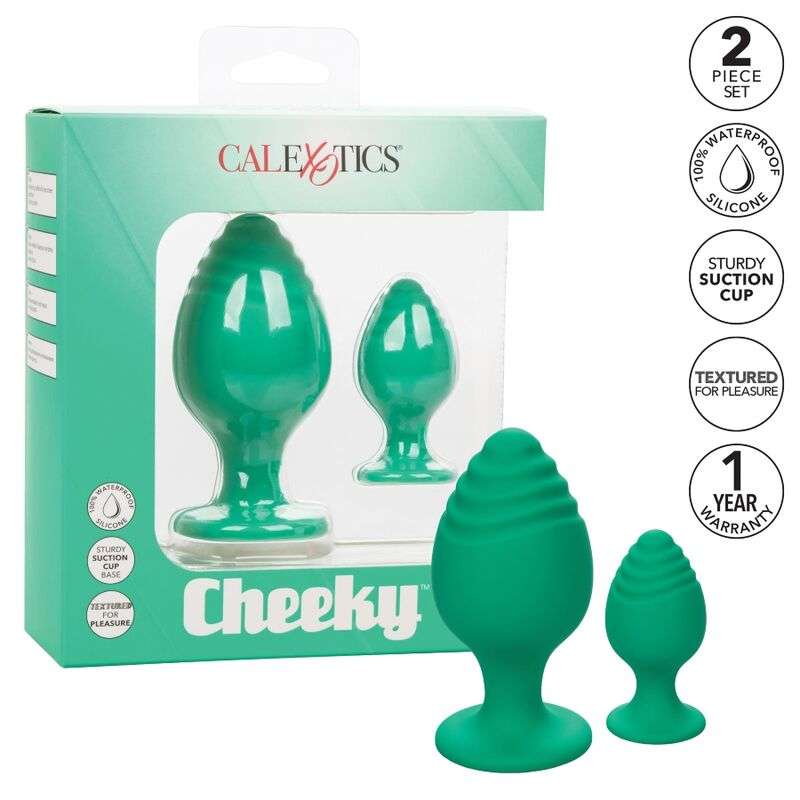 Tappo Anale Calex Cherry con Ventosa colore verde 2