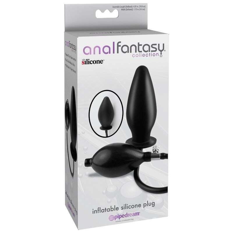Buttplug in Silicone Gonfiabile Analfantasy nero 3 Buttplug in Silicone Gonfiabile Analfantasy nero 3