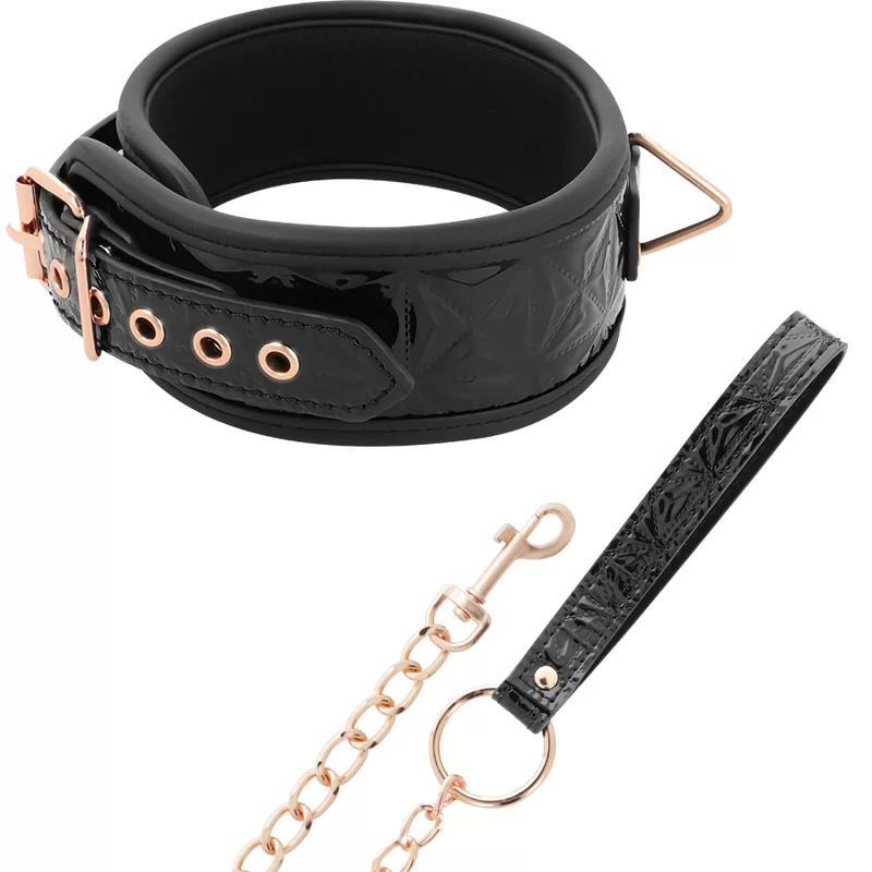 Collare Bondage Begme Black Edition Premium in Pelle Vegana