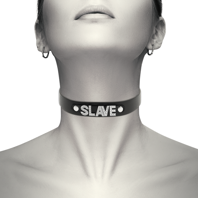 Collana Fetish Coquette Hand Crafted Choker Vegan Leather Slave 2