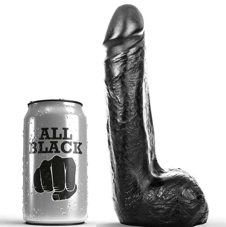 Dildo Realistico Nero di 15 Cm – All Black