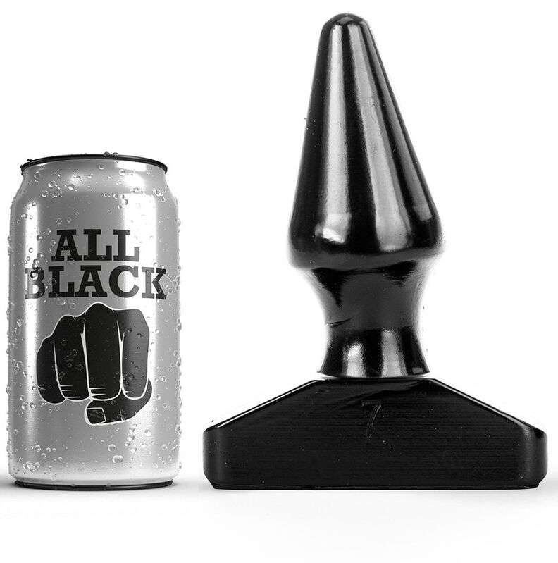 Butt Plug Anale All Black colore nero 16 cm