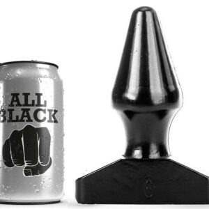 Plug Anale All Black Impermeabile colore nero 15,5 cm