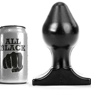 Butt Plug Anale All Black colore nero 16 X 8 cm