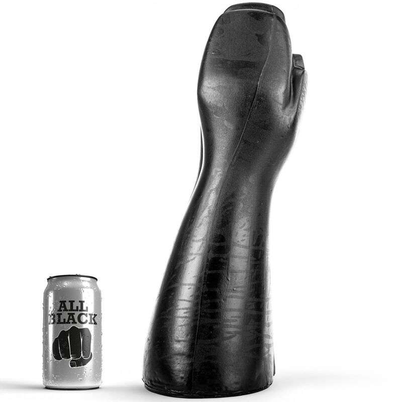 Dildo Anale All Black a Forma di Mano Grandezza Naturale 39 cm