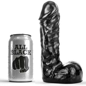 Butt Plug All Black a Cono colore nero 17 cm