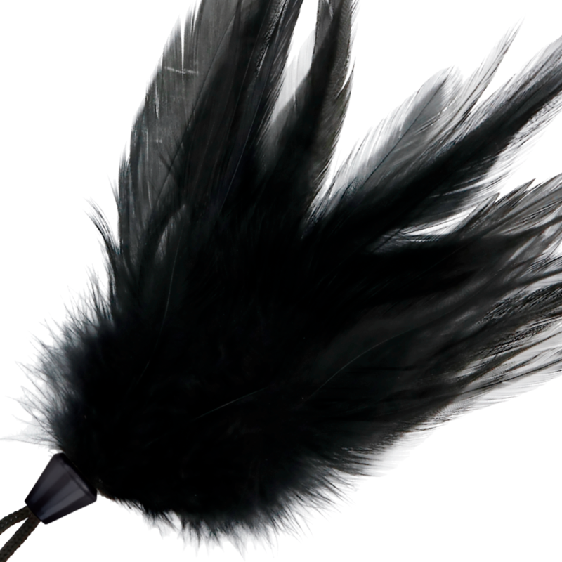 Piumino Bdsm Stuzzicante Darkness Feather Nero 17 cm 2