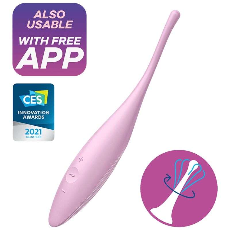 Stimolatore Clitoride Satisfyer Twirling Joy Clit Tip – Rosa