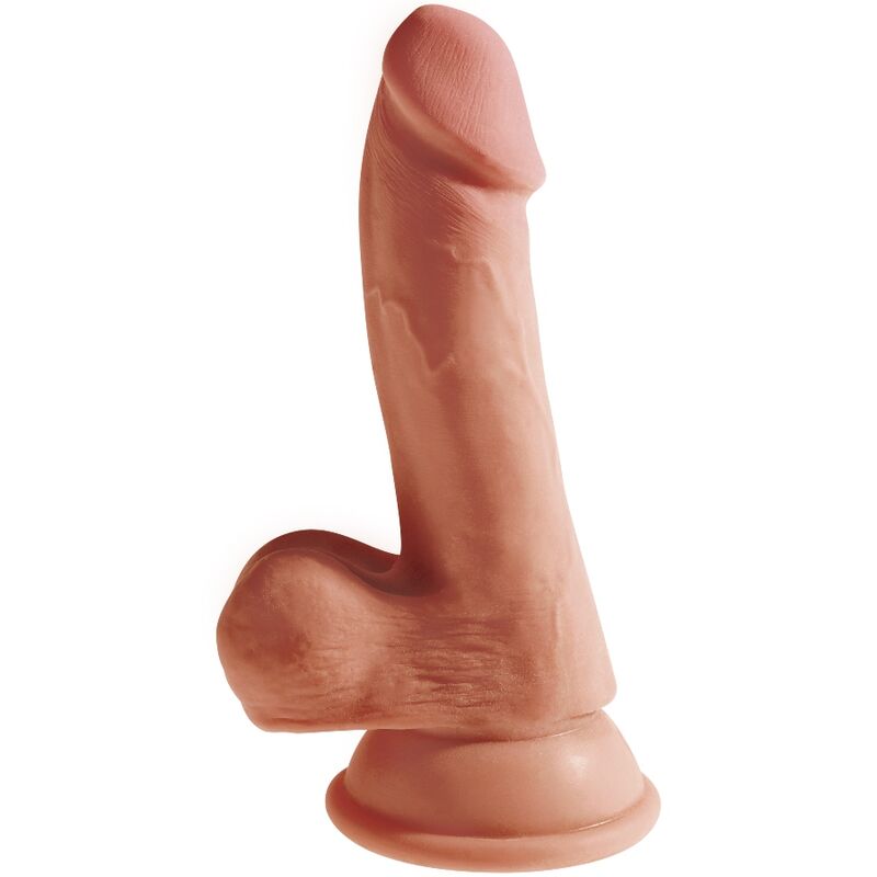 Dildo Realistico Sliding Skin con Ventosa Scorrevole in pelle Marrone 26 Cm