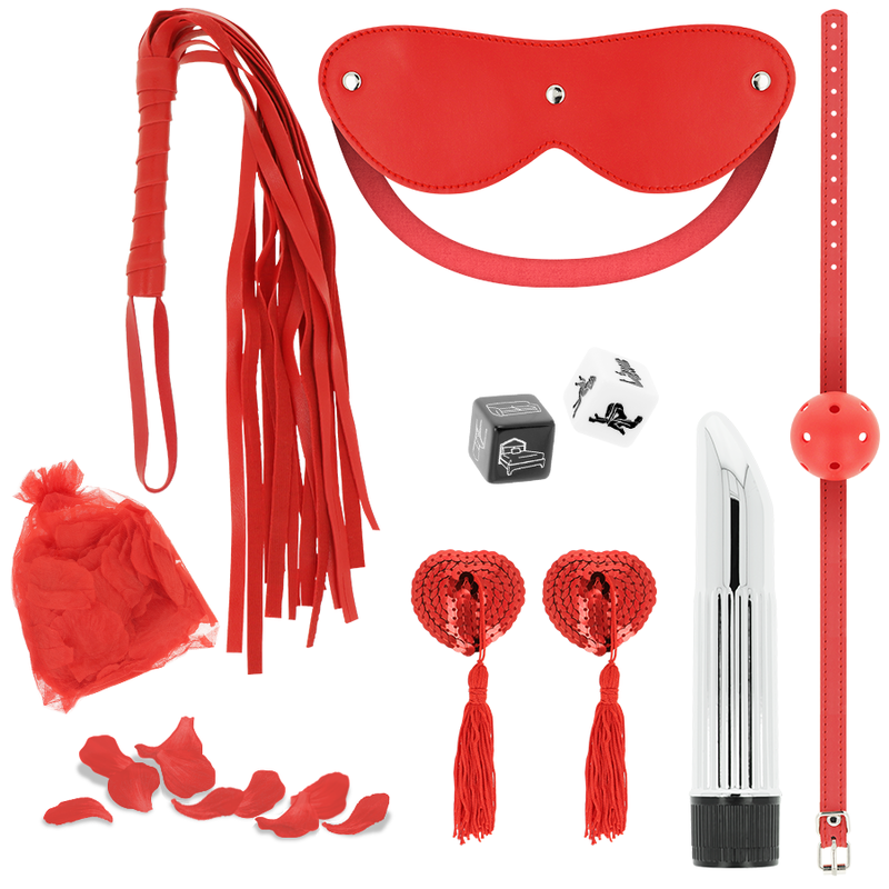 Kit Bdsm Esperienza Colore Rosso