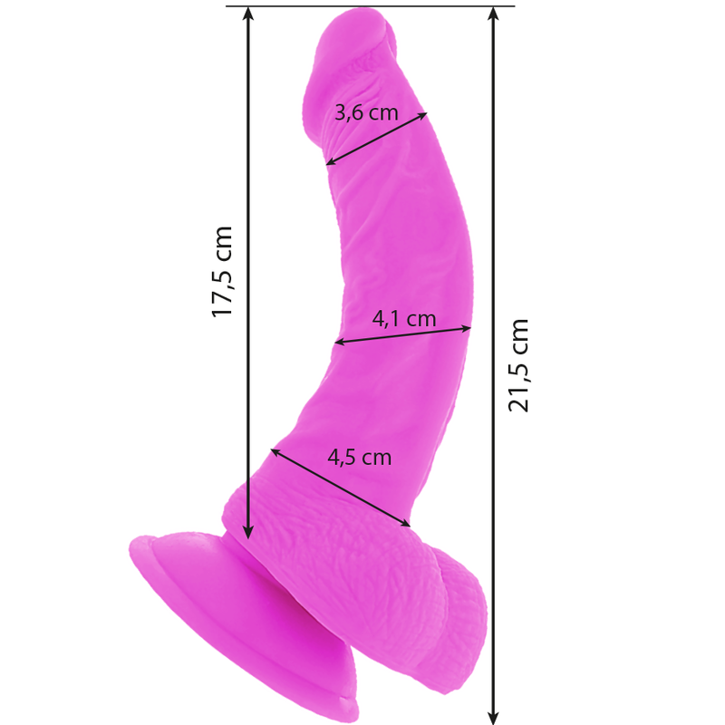 Diversia Dildo Vibrante Flessibile 21,5 Cm – Viola