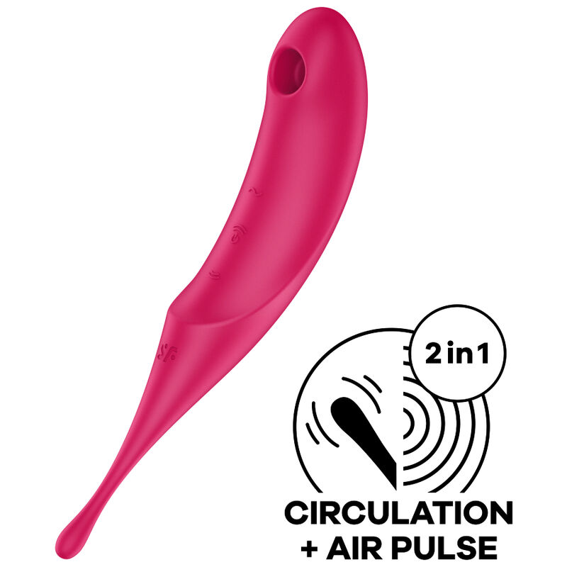 Stimolatore Satisfyer Twirling Pro Air Pulse – Rosso