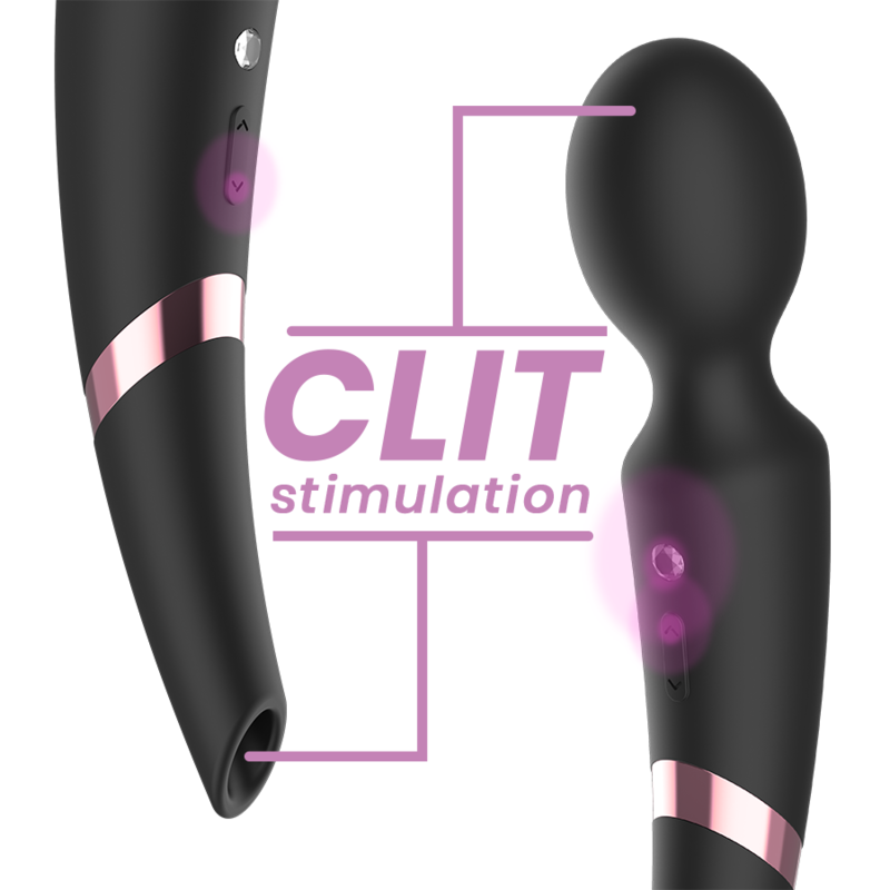 Massaggiatore Vaginale con Suzione Clitoride – Black&Silver Back 4 Massaggiatore Vaginale con Suzione Clitoride – Black&Silver Back 4