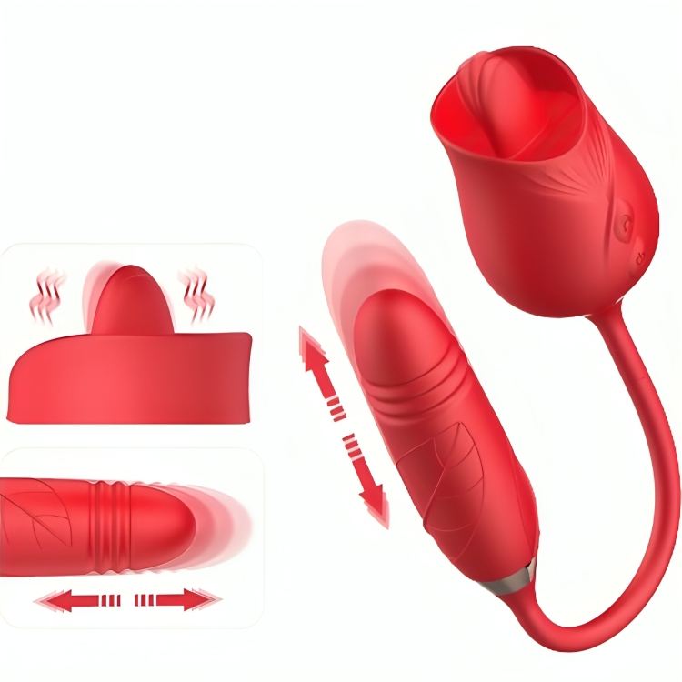 Anello per Pene Vibrante Armony Power O In Silicone Rosa 4