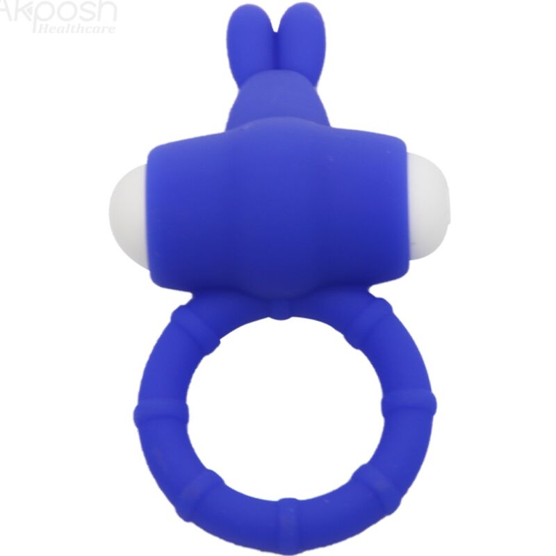 Anello Fallico Armony Ms Bunny Vibrante In Silicone Blu