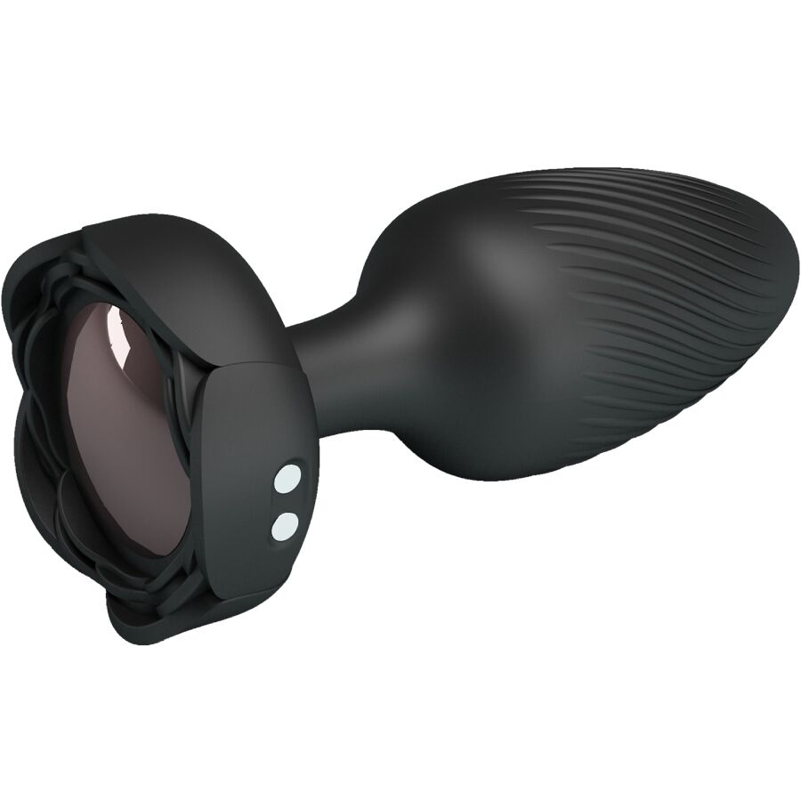 PRETTY LOVE – VARIAN PLUG ANALE CON LUCE LED NERO 10,8 CM