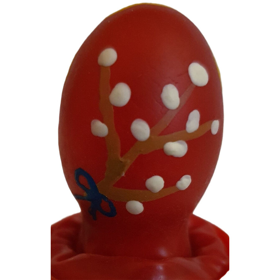 CONDOMERIE – PRESERVATIVI NOVITÀ DIPINTI A MANO ROSSO UOVO DI PASQUA