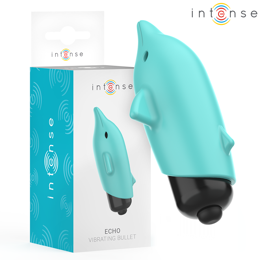 INTENSE – ECHO VIBRANTE BULLET DELFINO BLU 8 X 4,7 CM