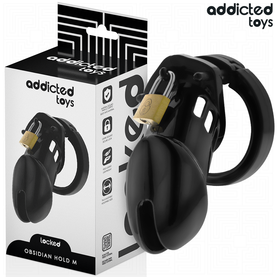 ADDICTED TOYS LOCKED – GABBIA PER PENE OBSIDIAN HOLD TAGLIA M