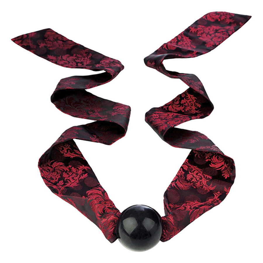 CALEXOTICS – SCANDAL BALL GAG CON FIOCCO NERO/ROSSO 2