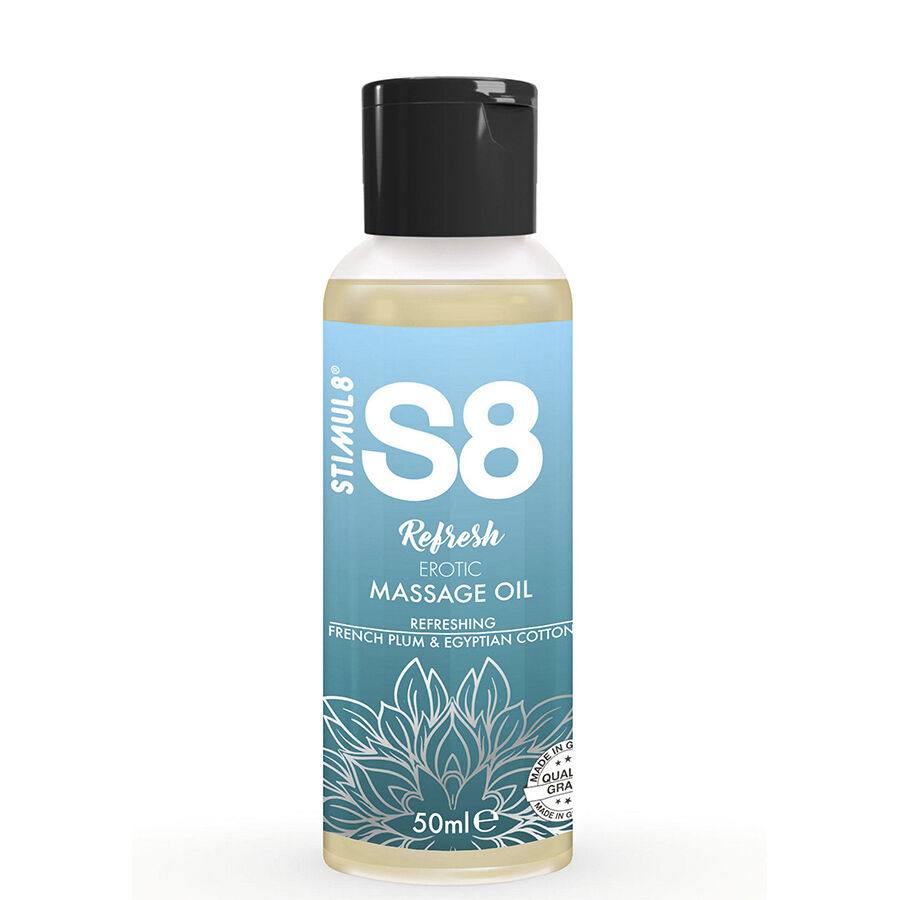STIMUL8 – S8 REFRESH OLIO DA MASSAGGIO EROTICO IN COTONE 50 ML