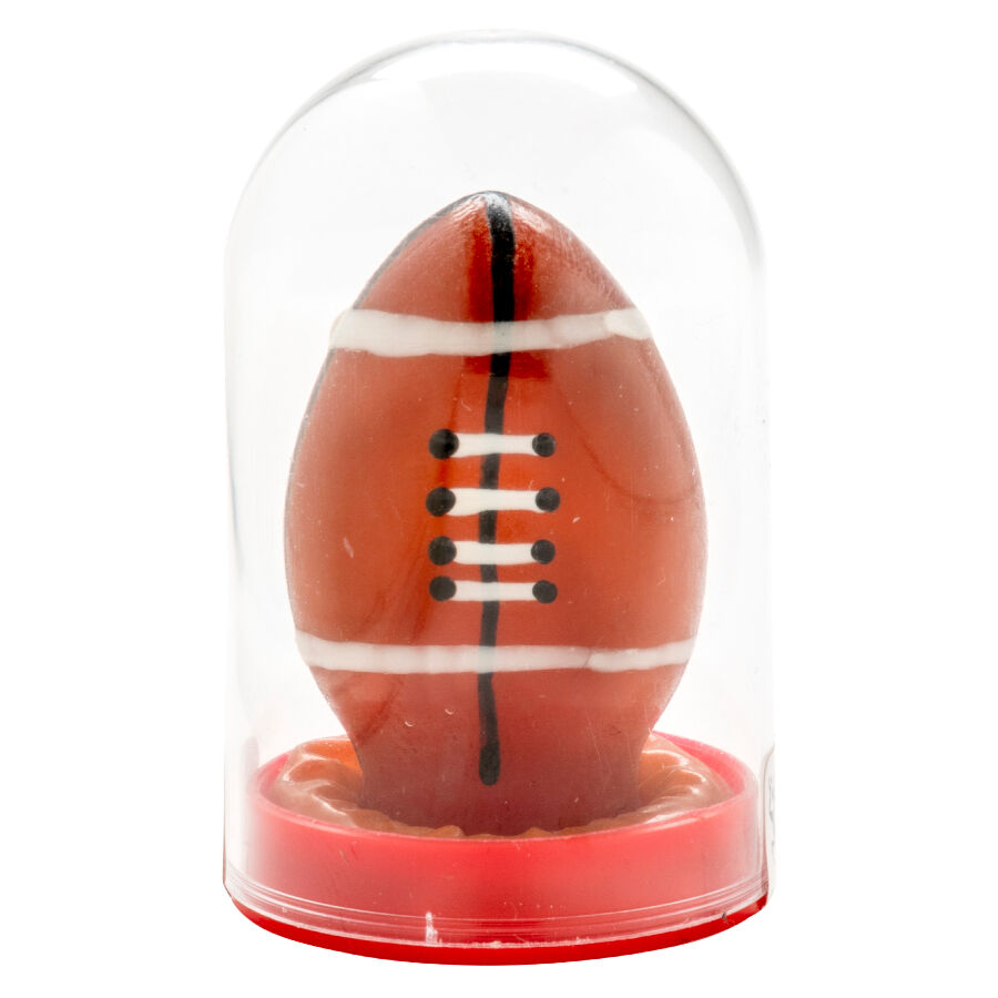 CONDOMERIE – PRESERVATIVI NOVITÀ DIPINTI A MANO PALLONE DA RUGBY