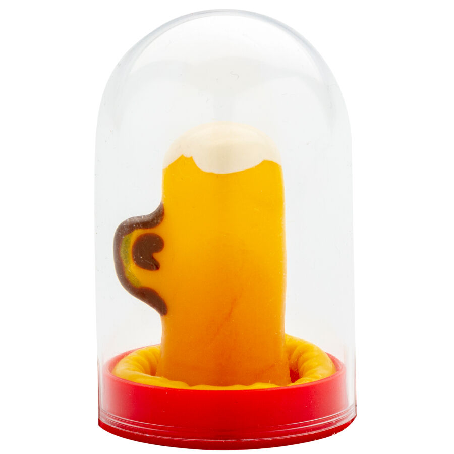 CONDOMERIE – PRESERVATIVI NOVITÀ DIPINTI A MANO BICCHIERE DI BIRRA