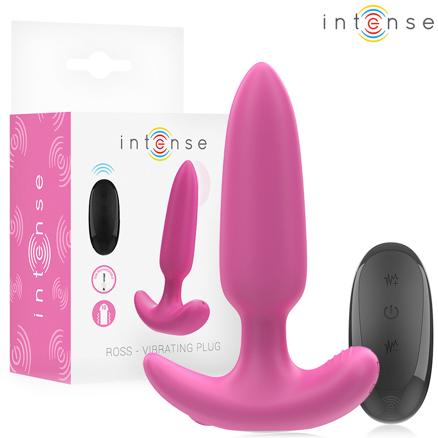 INTENSE – ROSS ANAL PLUG 10 VIBRAZIONI ROSA TELECOMANDO