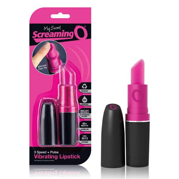 Mini Vibratore Screaming O a Forma di Rossetto per Labbra 2