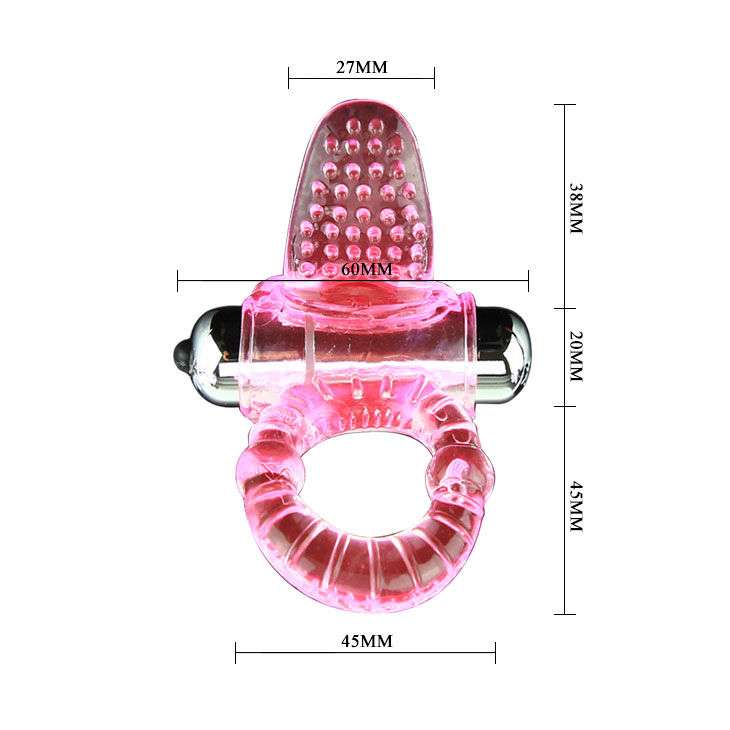Anello per Pene Vibrante con Stimolatore – Rosa 10 Anello per Pene Vibrante con Stimolatore – Rosa 10