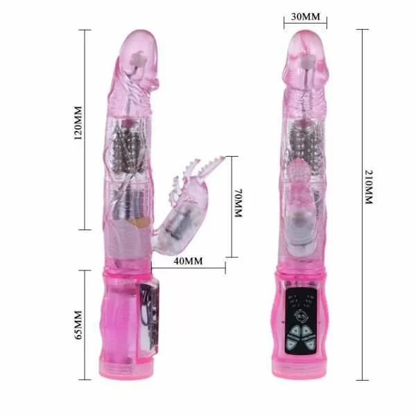 Vibratore Rabbit Intimate Lover Baile Rotations Viola 4