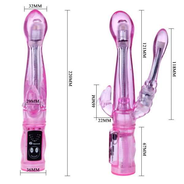 Vibratore per Doppia Penetrazione Baile Vibrators Flexible