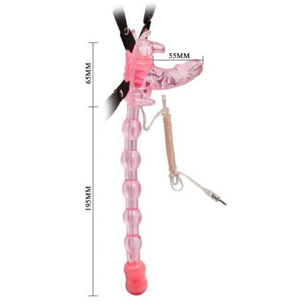Imbracatura con Farfalla Vibrante Baile Stimulating 7 velocità