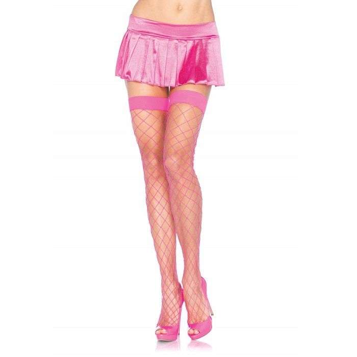 Calze Autoreggenti Rosa in nylon – Leg Avenue Calze Autoreggenti Rosa in nylon – Leg Avenue