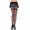 Calze Donna Con Top In Pizzo Con Cucitura Posteriore