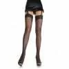 Calze A Rete Con Top In Pizzo Elasticizzato  Leg Avenue Tg Plus