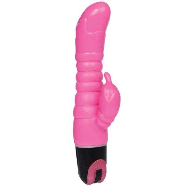 Vibratore Rabbit Baile Vibrators con Superficie Ondulata 22.5 cm rosa 2