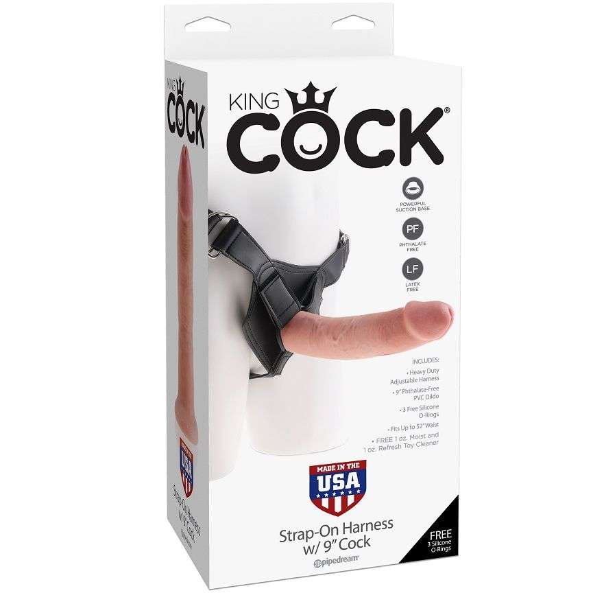 Dildo Strap-on con Fallo King Cock – 23 cm 4 Dildo Strap-on con Fallo King Cock – 23 cm 4