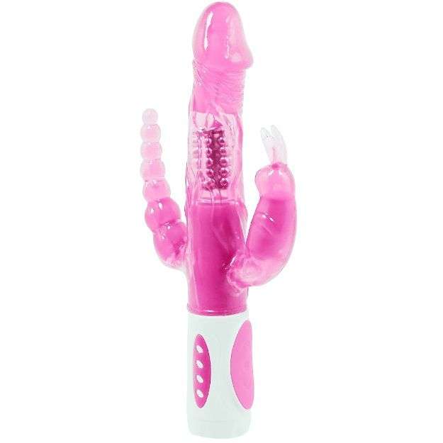 Vibratore Tripla Stimolazione Baile Pretty Bunny rosa