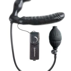 Strapless Dildo Gonfiabile e Vibrante Fetish Fantasy nero