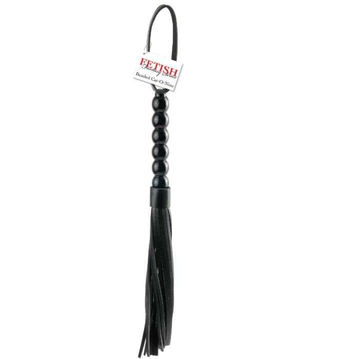 Flogger Bondage Fetish Fantasy Cat-O-Nine con Perline