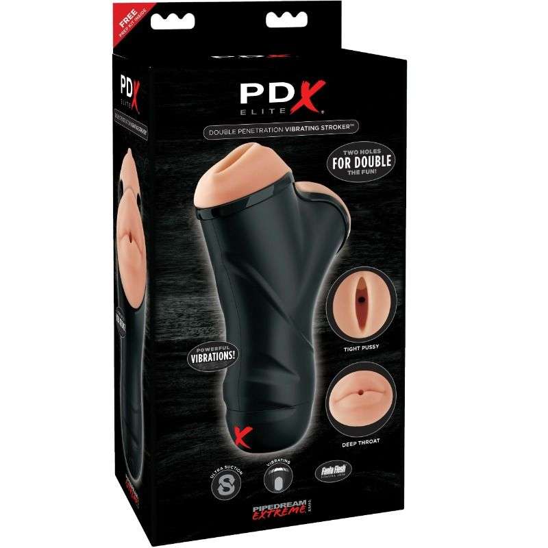 Masturbatore Uomo Vibrante Vagina e Bocca – Pdx Elite