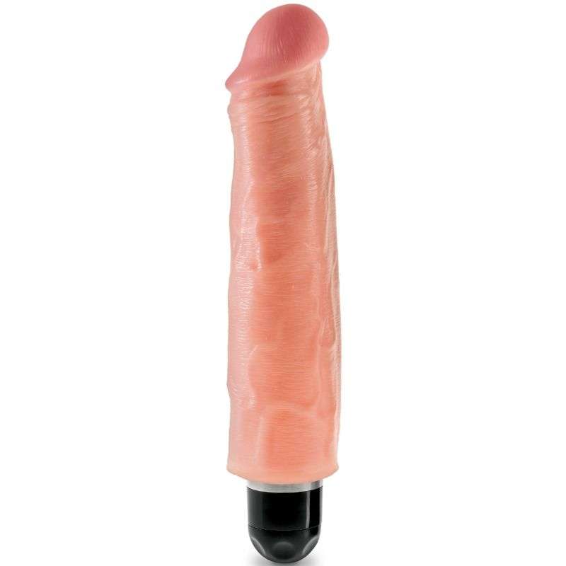 Dildo Vibrante Realistico King Cock 18 Cm Rigido – Carne