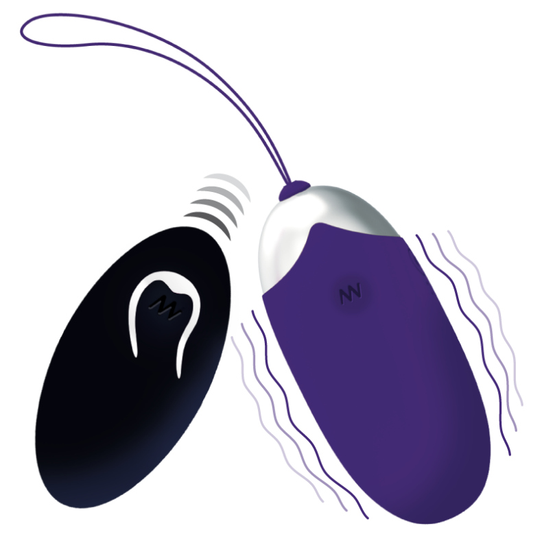 Ovetto Vibrante Intense Flippy II con Telecomando Viola