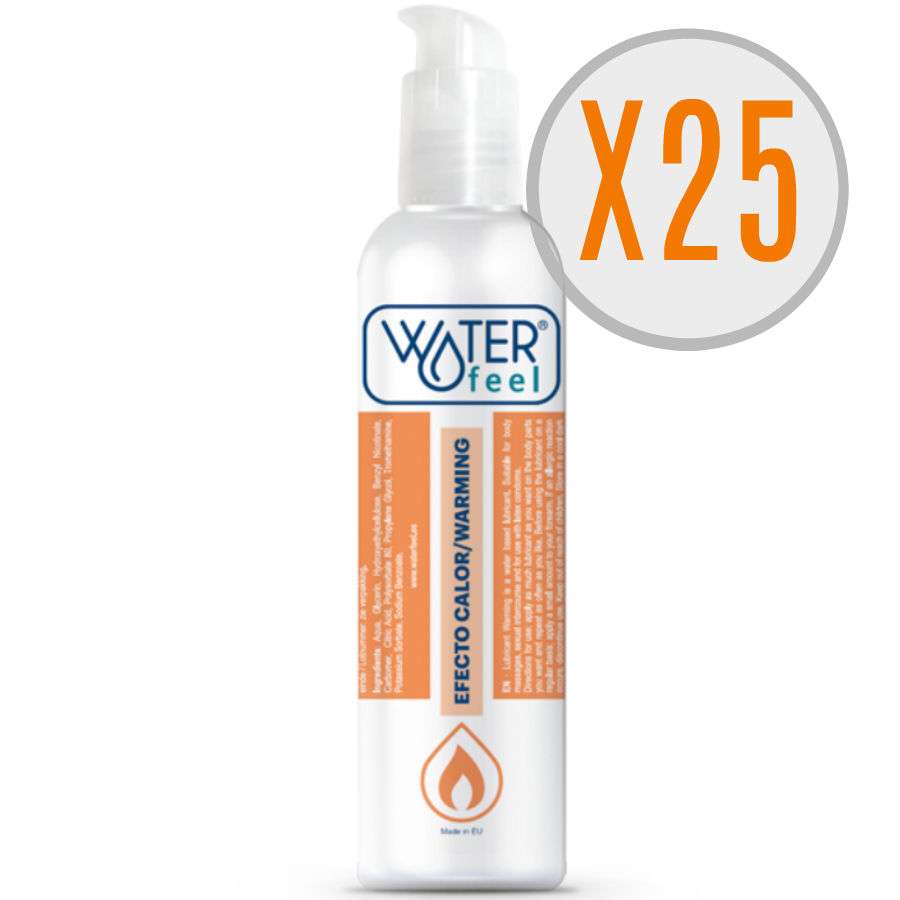 Lubrificante Waterfeel Effetto Riscaldante 150 ml X 25 Unità