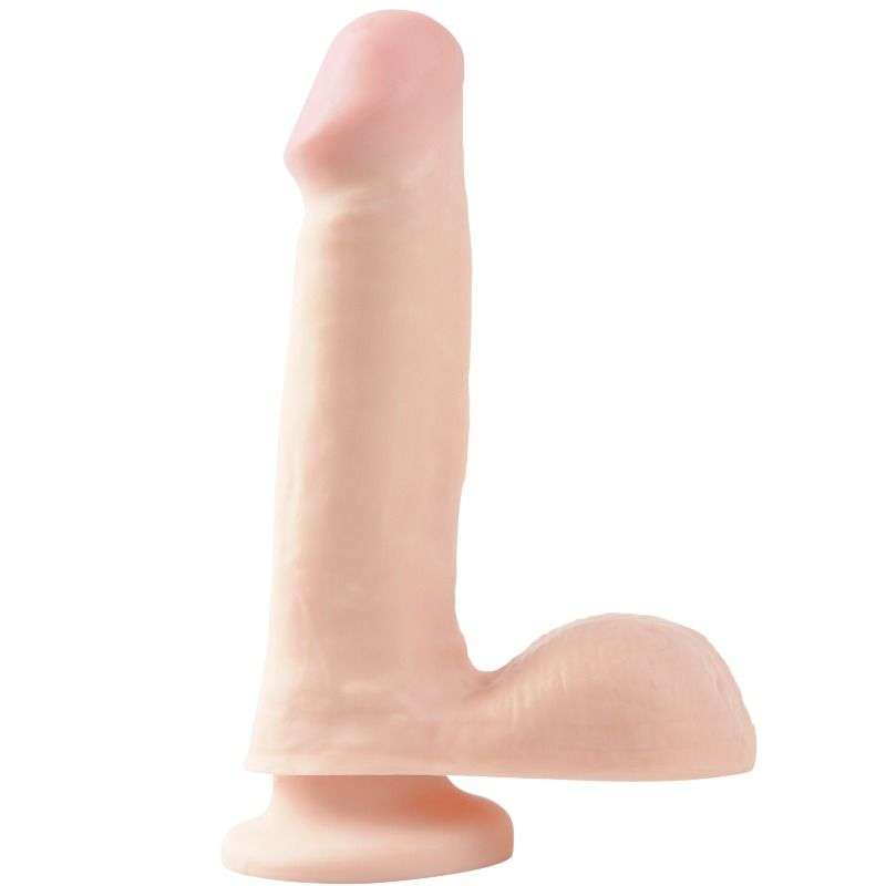 Dildo in Gomma con Ventosa Basix – 16 Cm Carne 24