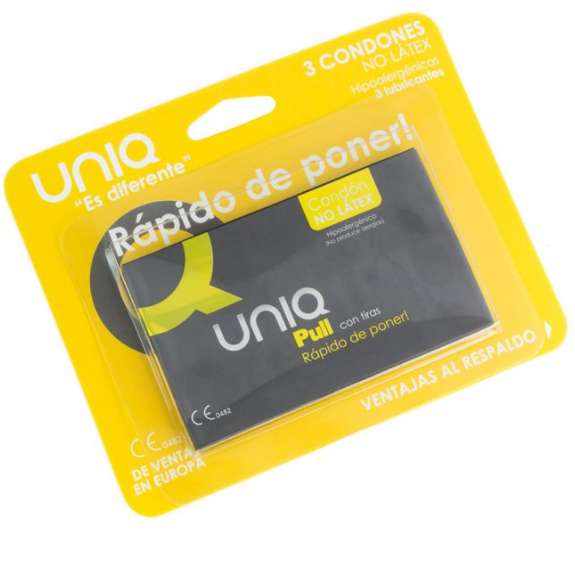 Preservativi Uniq Pull Free Latex 3 pezzi